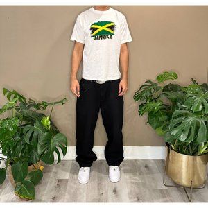 Jamaica Jamaican flag baggy oversized cropped boxy trend fit